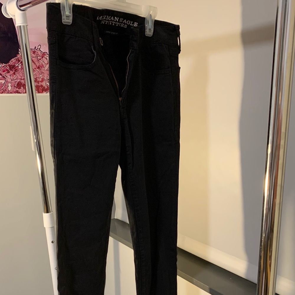 Black American eagle skinny jeans